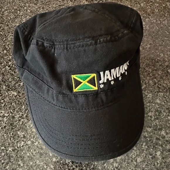 Black Jamaica Embroidered Cap - Picture 3 of 6